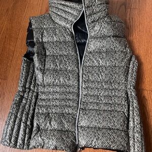 Vince Camuto Black and White Puffer Vest
